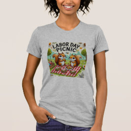 Camiseta picnica de las ardillas de la dieta del D