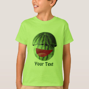 Camiseta picnica de niños de sandía sonriente di