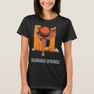 Camiseta Pico de Colorado Springs, Arte de mediados de sigl