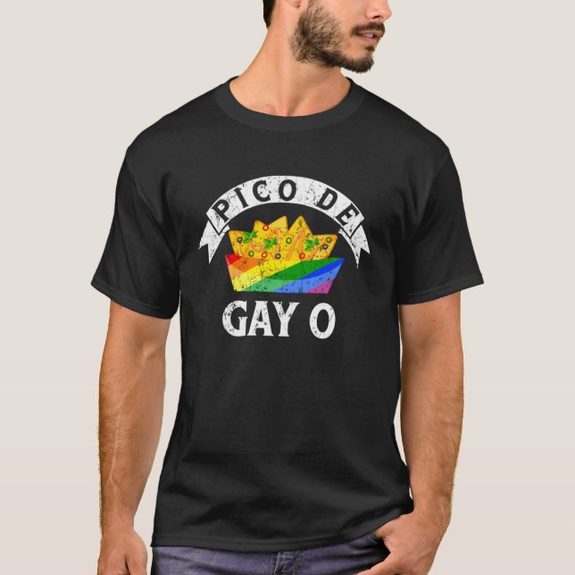 Camiseta Pico de Gayo Month Human Rights Proud Ally Queer L (Anverso)