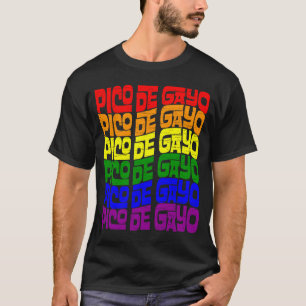 Camiseta Pico De Gayo Orgullo LGBT Lesbiana Gay Para Hombre