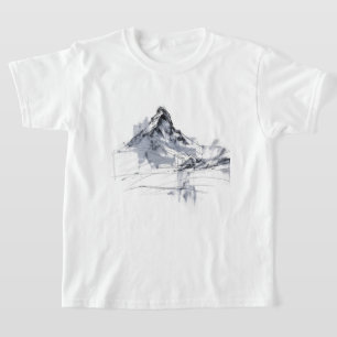 Camiseta Pico de montaña abstracto