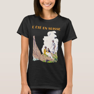 Camiseta Pico de montaña de verano en Suiza Viajes