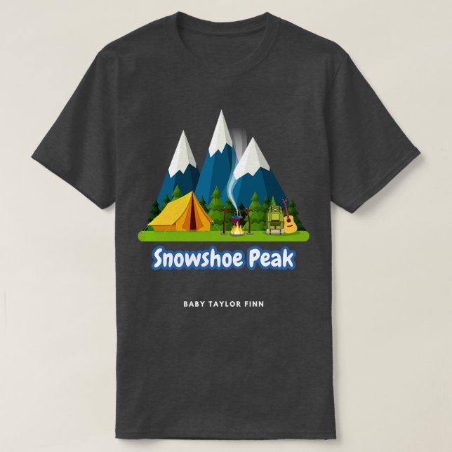 Camiseta Pico de raqueta de nieve (Diseño del anverso)