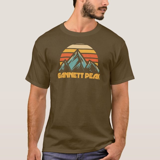 Camiseta Pico Gannett Retro Turquesa (Anverso)