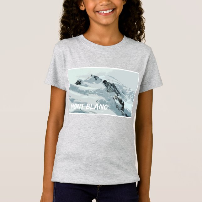 Camiseta Pico Mont Blanc, Francia (Anverso)