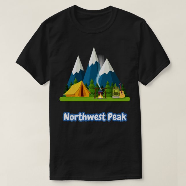 Camiseta Pico noroeste (Diseño del anverso)