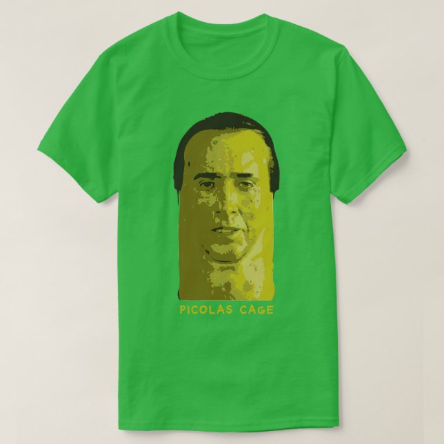 Camiseta Picolas Cage (Diseño del anverso)