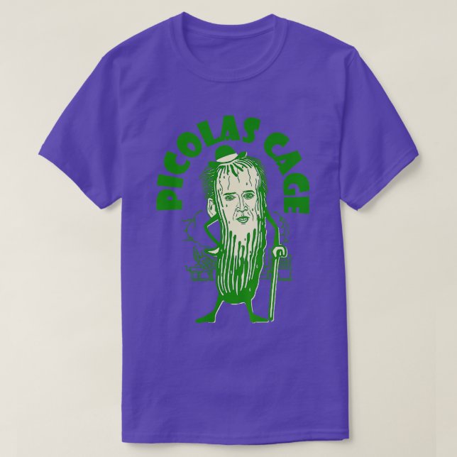 Camiseta Picolas Cage Funny celebra Meme Cuber Pickle Cute (Diseño del anverso)