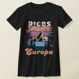 Camiseta Picos de Europa Parque Nacional Retro de Moda