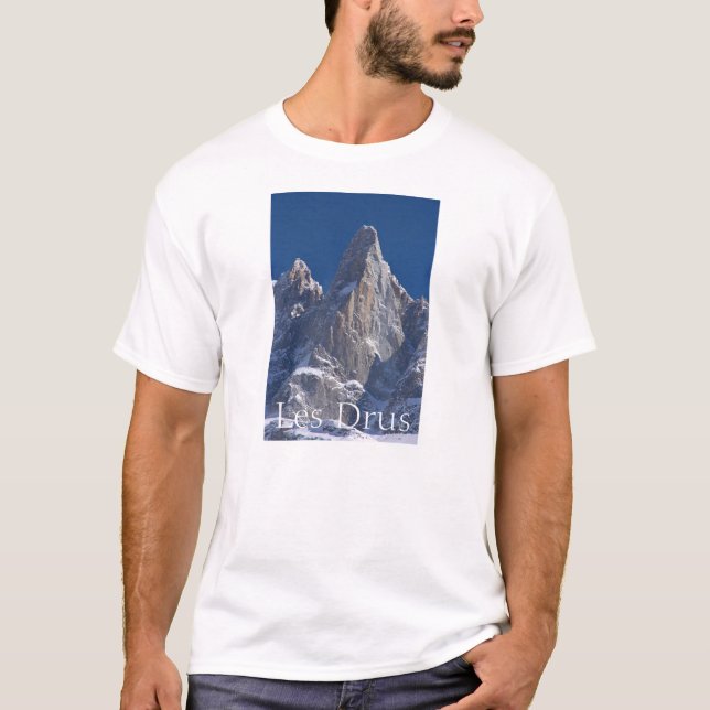 Camiseta Picos de Les Drus de las montañas de Francia (Anverso)