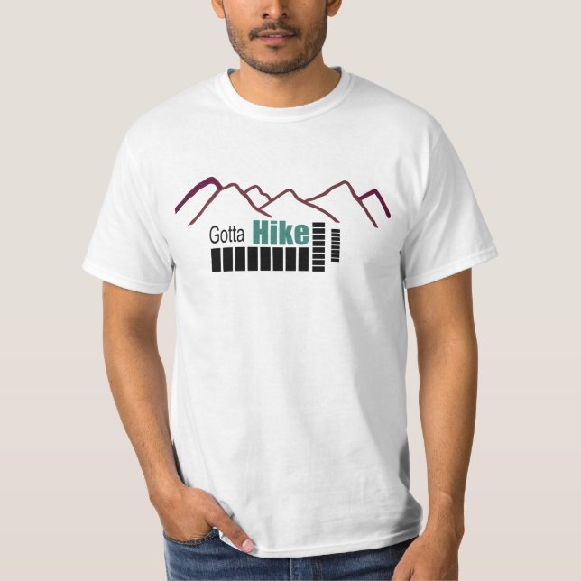 Camiseta Picos de Montaña para Caminar (Anverso)