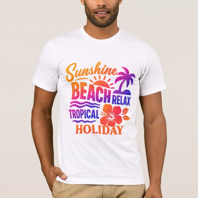 Camiseta Picos Monocromos de montaña con sunbu dorado estil (Anverso)