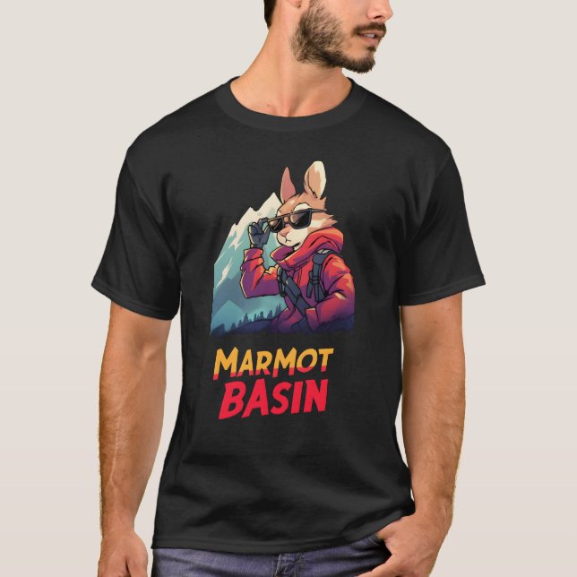 Camiseta Picos salvajes: Marmot Bason Adventure (Anverso)