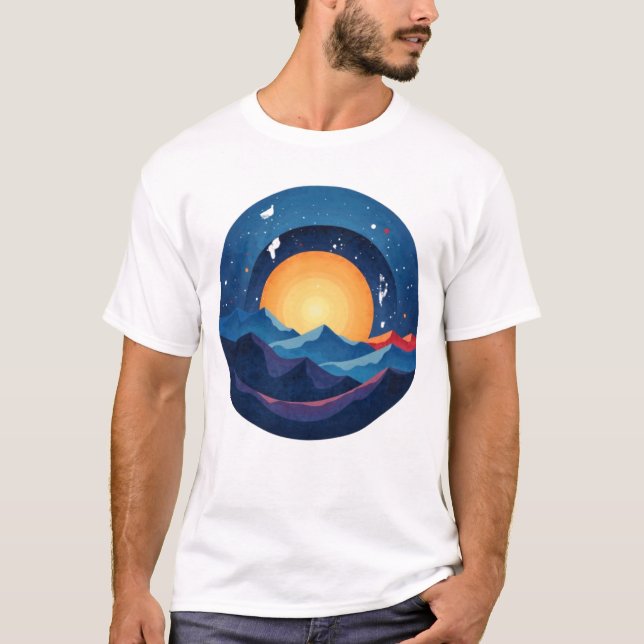 Camiseta Picos solares (Anverso)