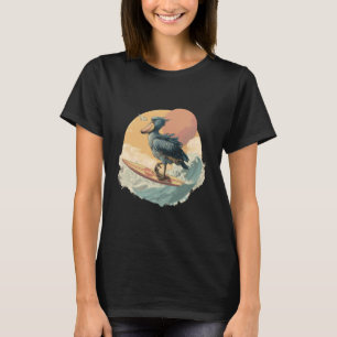 Camiseta Picozapato Ave Africana Animal Cigüeña Amante Azte