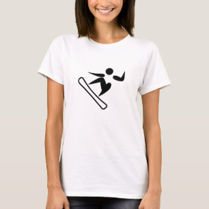 Camiseta Pictograma de Snowboard Hanes ConfortSoft para las
