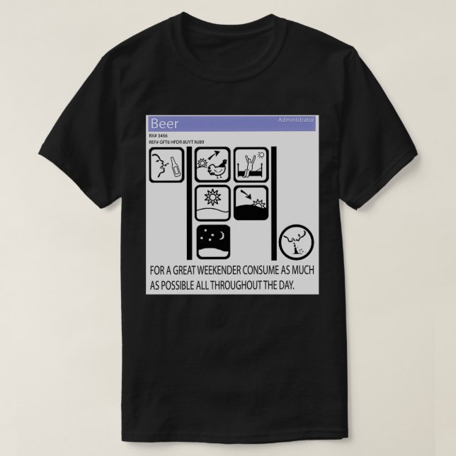 Camiseta Pictograma semanal (Diseño del anverso)