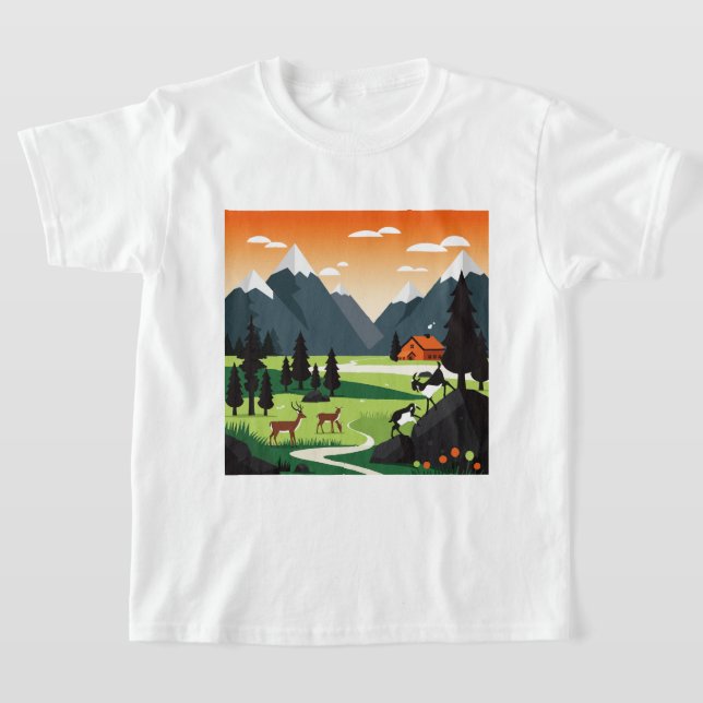 Camiseta Picturesque mountain scenery (Distribución)