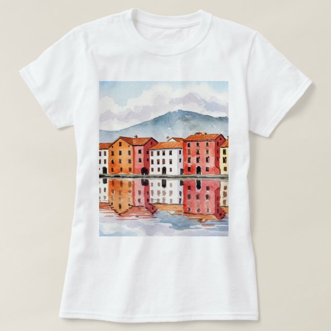 Camiseta Picturesque town (Diseño del anverso)