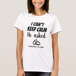 Camiseta Pidió Regalos De Compromiso Para La Confrontación