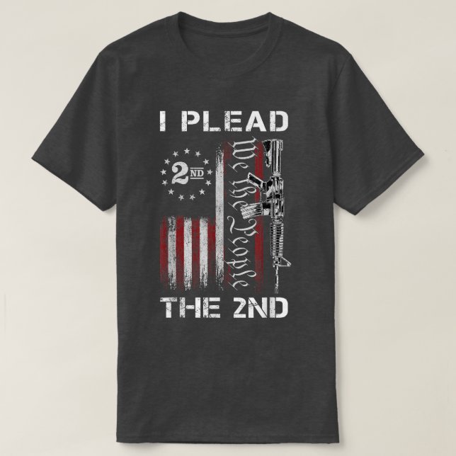 Camiseta Pido El Segundo Rifle We The People USA Flag AR15 (Diseño del anverso)