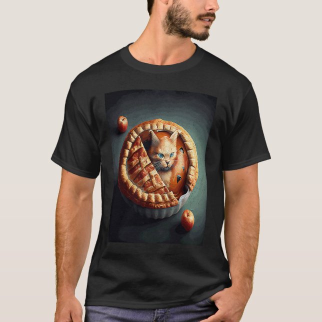 Camiseta Pie de Apple para el fútbol de gato (Anverso)