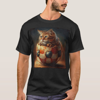 Camiseta Pie de Apple para el fútbol del gato