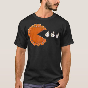 Camiseta Pie de calabaza comiendo crema batida Día de Acci