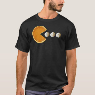 Camiseta Pie de calabaza comiendo crema batida niños gracia