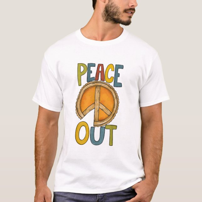 Camiseta Pie de calabaza de la salida de la paz (Anverso)