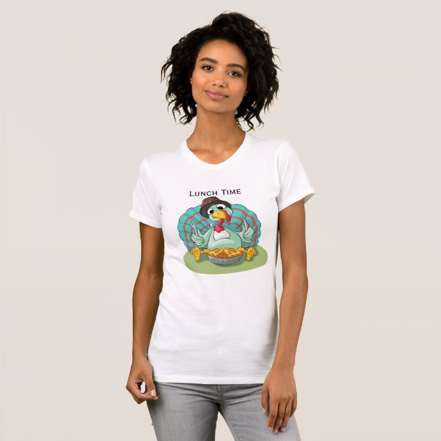 Camiseta Pie de comida animal divertida en Turquía (Anverso completo)