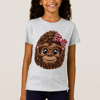 Camiseta Pie de Grande Falso Ganchillo Estambre Lazo Coquet