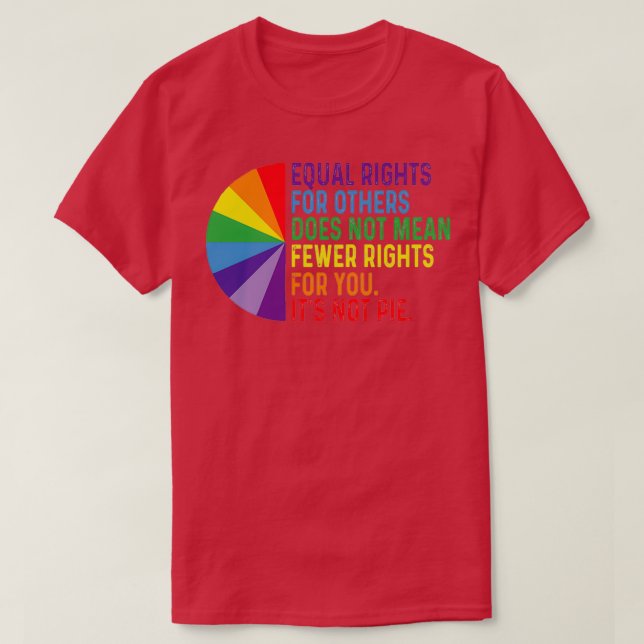 Camiseta Pie de igualdad de derechos LGBT para las minorías (Diseño del anverso)