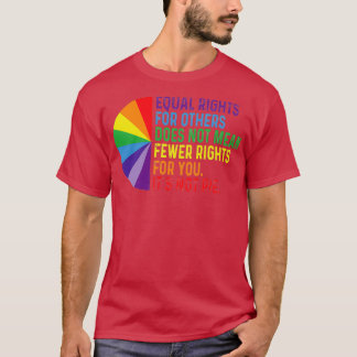 Camiseta Pie de igualdad de derechos LGBT para las minorías