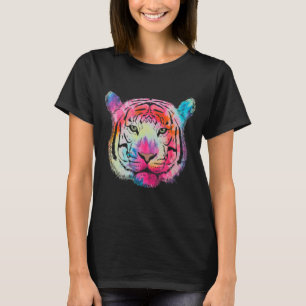 Camiseta Pie de la cabeza del tigre realista 15