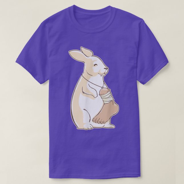 Camiseta Pie de los Conejos Afortunados, tengan suerte, ten (Diseño del anverso)