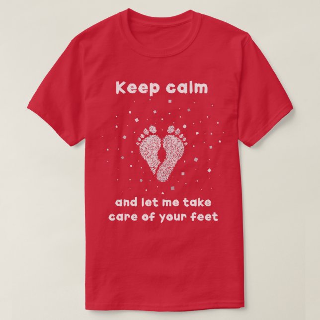 Camiseta Pie de podología de los filmadores de pies (Diseño del anverso)