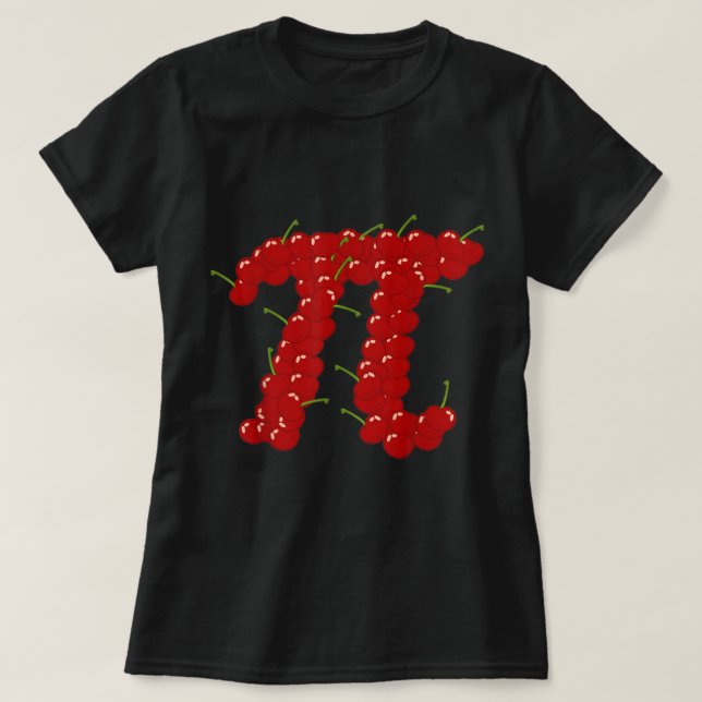 Camiseta Pie del Día Pi Funny Cherry (Diseño del anverso)