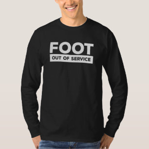 Camiseta Pie fuera de servicio recuperación de lesión de hu