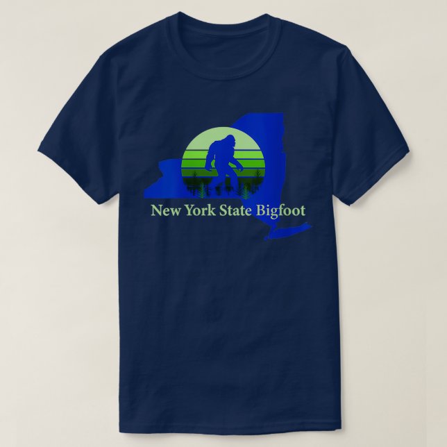 Camiseta Pie gigante del estado de Nueva York para las muje (Diseño del anverso)