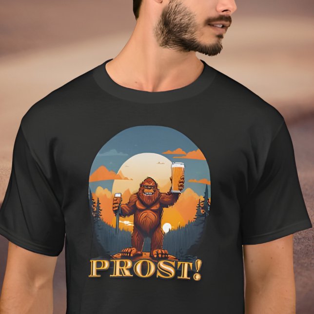 Camiseta Pie gigante levantando tostada para la fiesta de o (Subido por el creador)