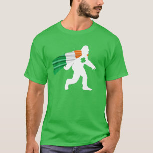 Camiseta Pie gigante San Patrick's Day Bandera irlandesa Sa