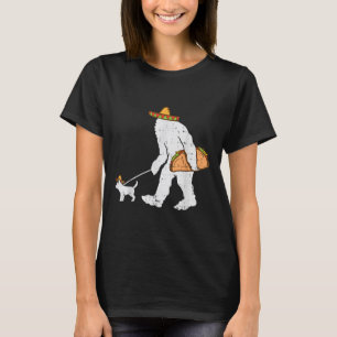 Camiseta Pie gigante Sasquatch Taco Chihuahua Funny Cinco D