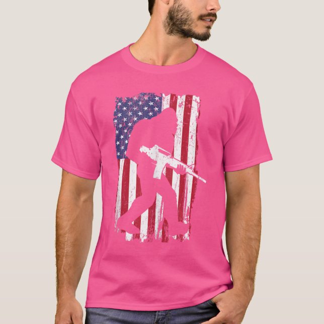 Camiseta Pie Grande 2ª Enmienda Derecho Al Suministro De Ar (Anverso)