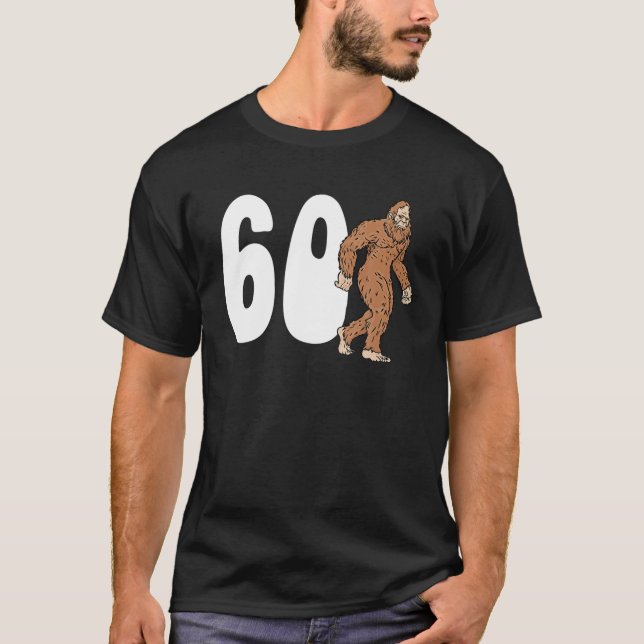 Camiseta Pie Grande 60.º Sesenta Años Sasquatch 60 Años O (Anverso)
