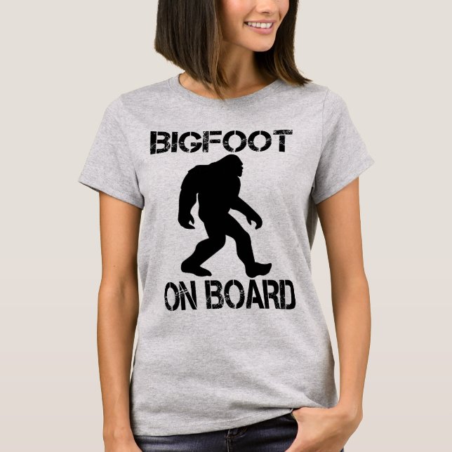 Camiseta Pie grande a bordo Funny Bigfoot (Anverso)