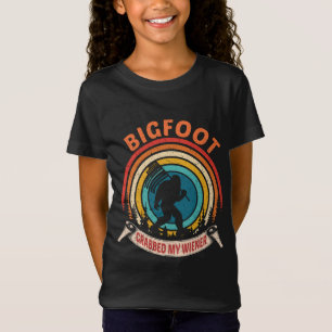 Camiseta Pie grande agarrada mi bandera de Estados Unidos c