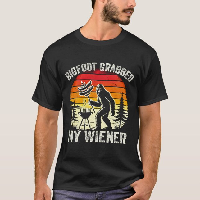 Camiseta Pie grande agarró a mi visera (Anverso)