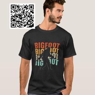 Camiseta Pie grande apilada retro